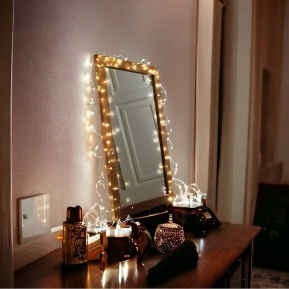 Apothecary & Company Micro LED String Lights 10ft Battery Powered White NIB